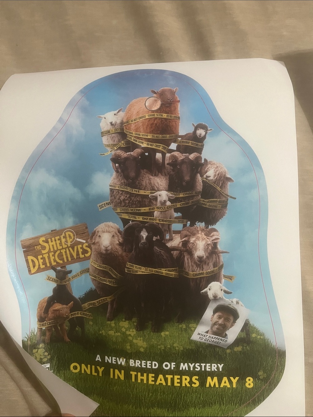 Sheep Detectives BUNDLE Movie Poster, Ticket, mini sheet 2026 Hugh Stewart new - Picture 4 of 8